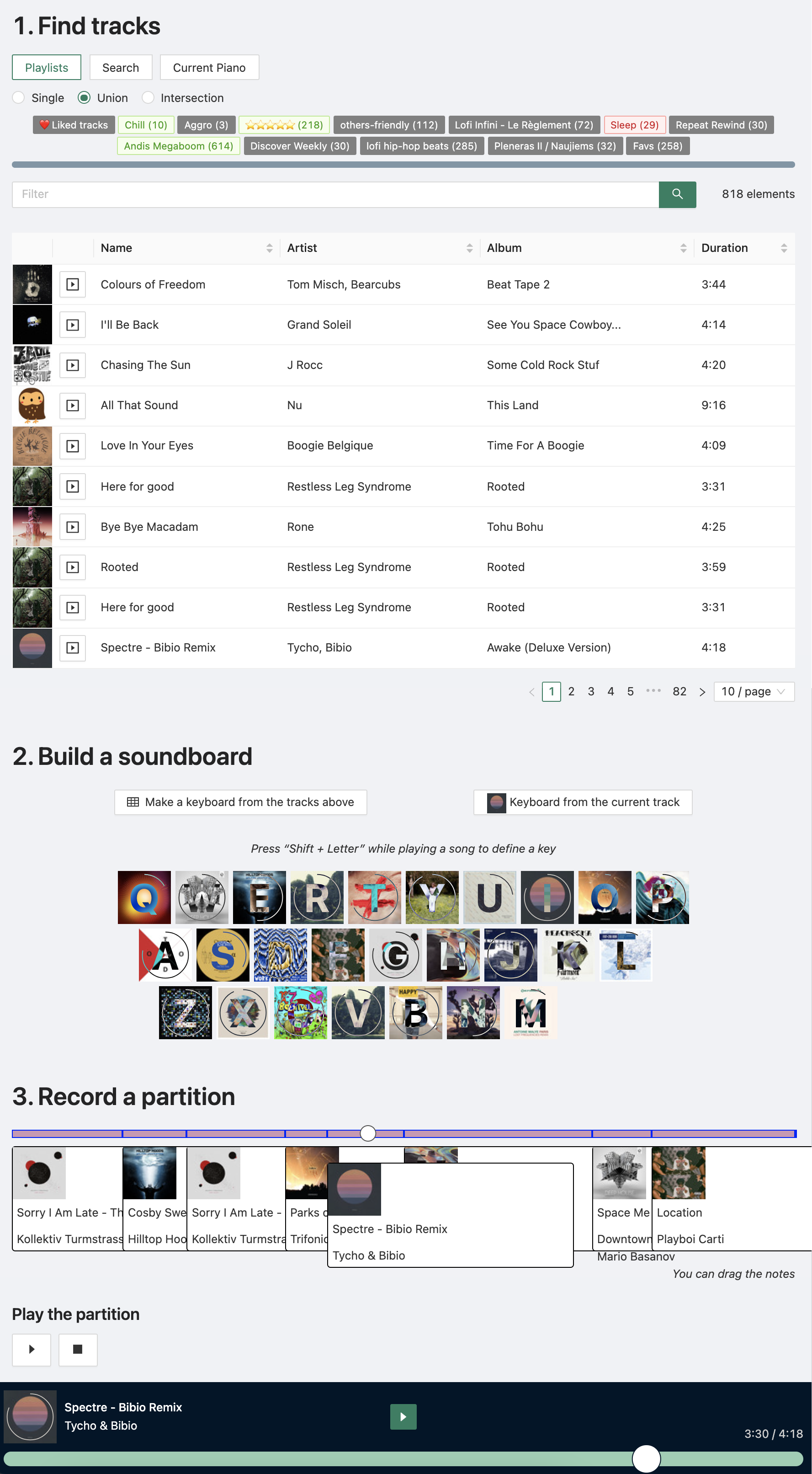 Spotipiano screenshot